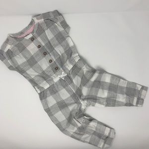 Carters Plaid Jumpsuit